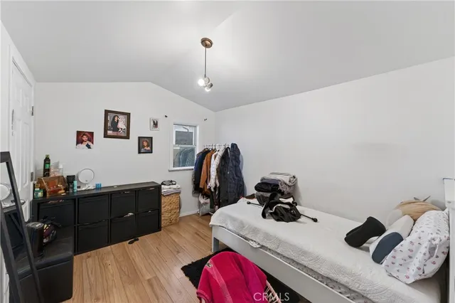 a view of a backyard with a garden and plants