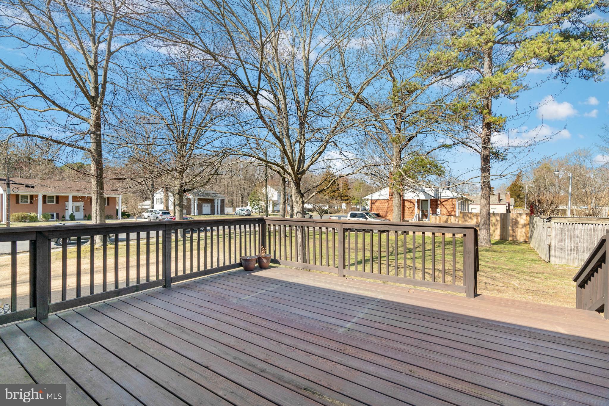 4914 Pole Road Alexandria, VA 22309 - Photo 30 of 34 Deck overlooking the yard