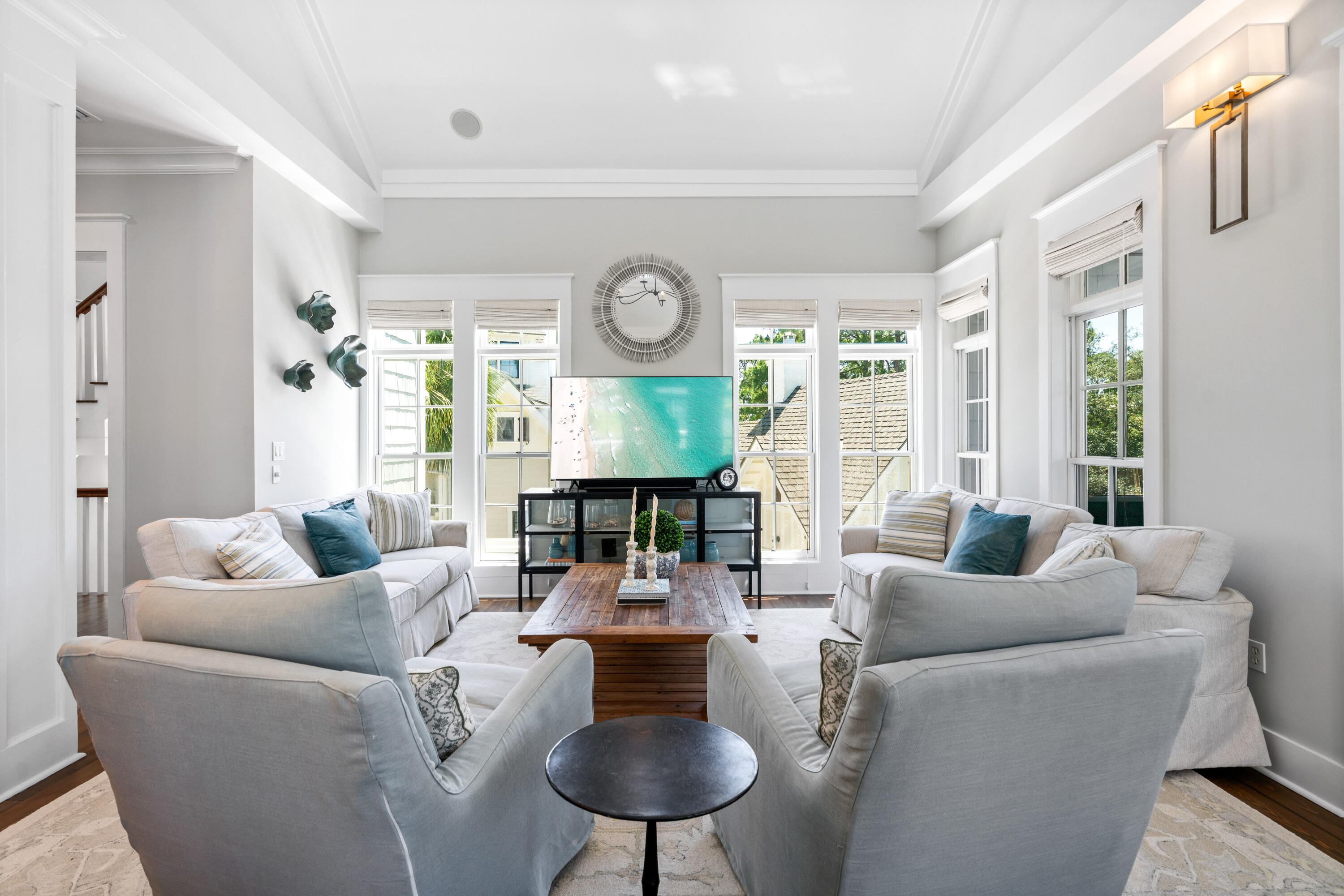 148 Coopersmith Lane Inlet Beach, FL 32461 - Photo 46 of 82 a living room with furniture and a large window