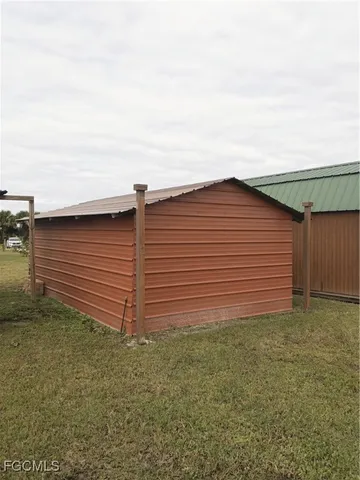 a backyard of a house