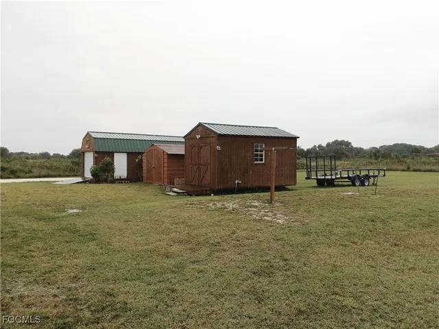 a house view with a lake view
