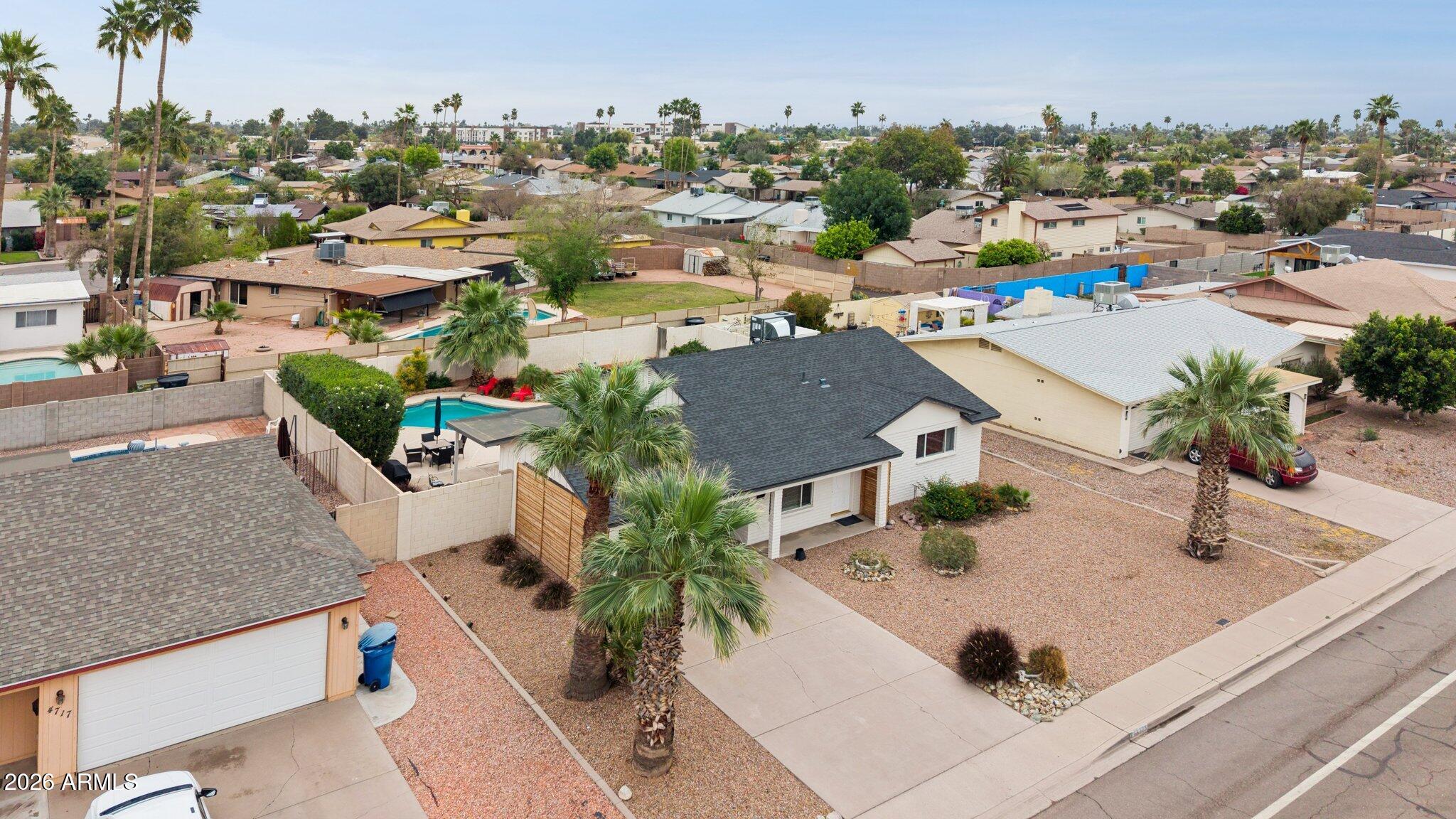 4723 South Country Club Way Tempe, AZ 85282 - Photo 37 of 46 an aerial view of a house with outdoor space