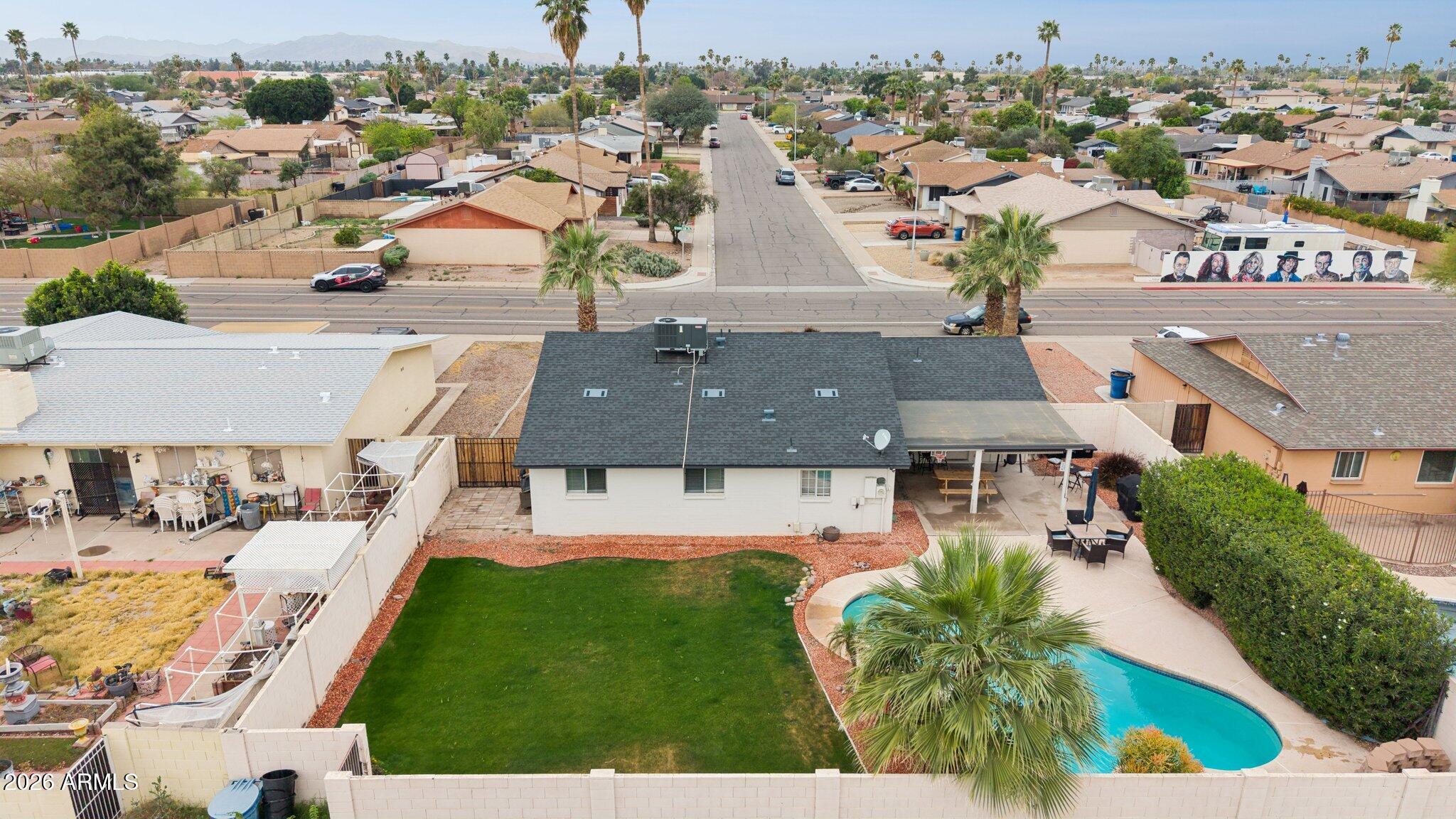 4723 South Country Club Way Tempe, AZ 85282 - Photo 38 of 46 an aerial view of a house with a garden