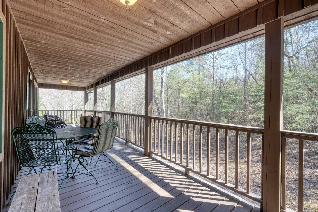 4852 Hf Lyons Road Hiawassee, GA 30546 - Photo 43 of 48 a deck view with a seating space