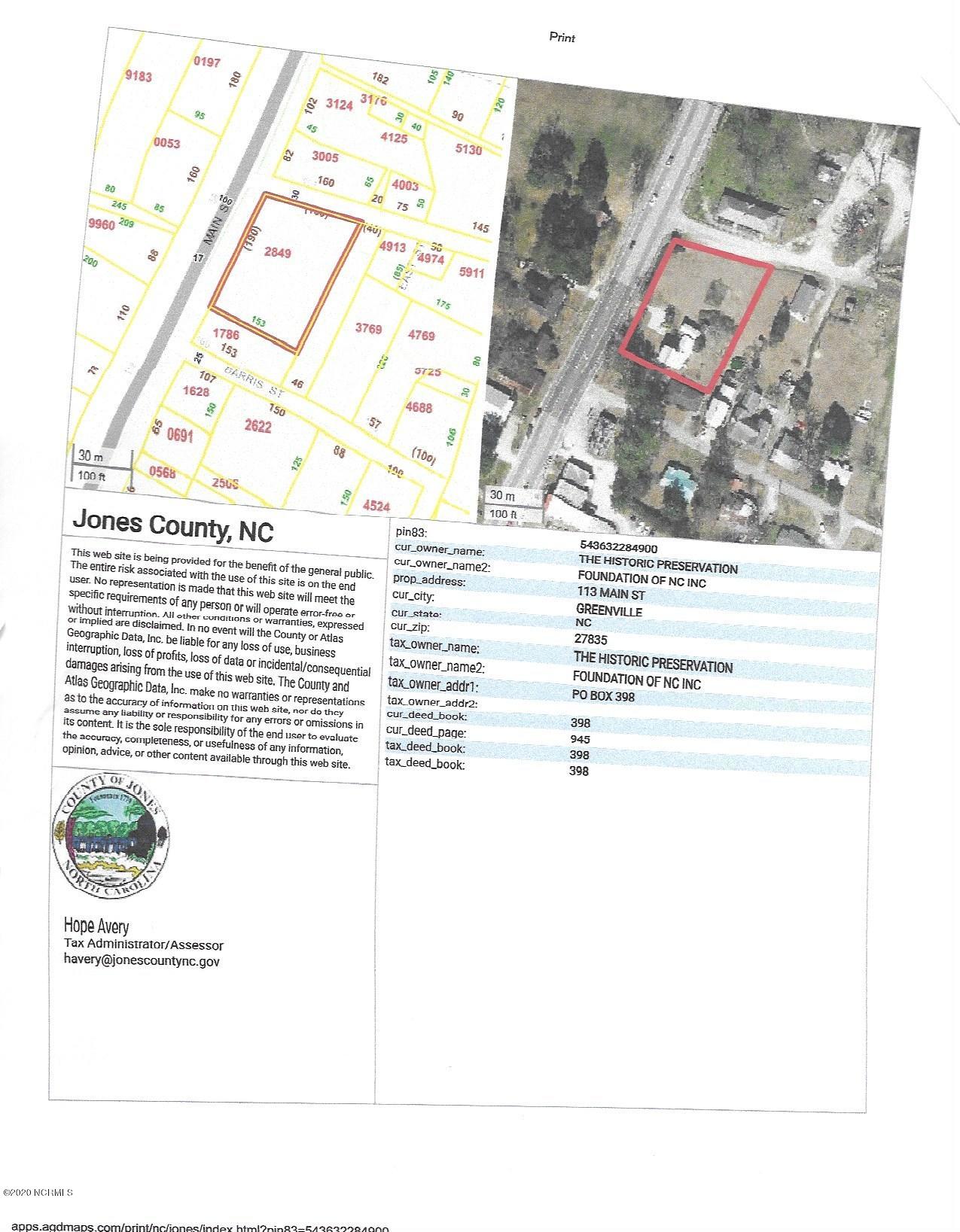 113 Main Street Pollocksville, NC 28573 - Photo 4 of 71 Plat - jones county