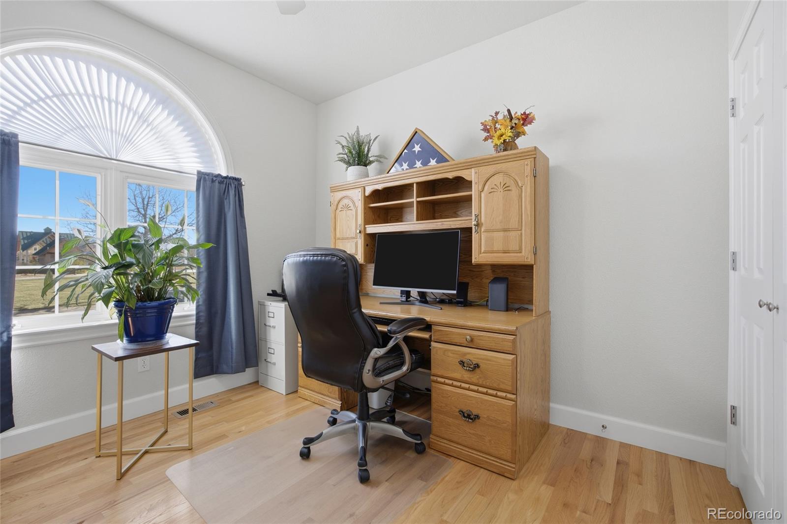 1229 Founders Circle Windsor, CO 80550 - Photo 12 of 45 a view of a workspace with furniture and a potted plant