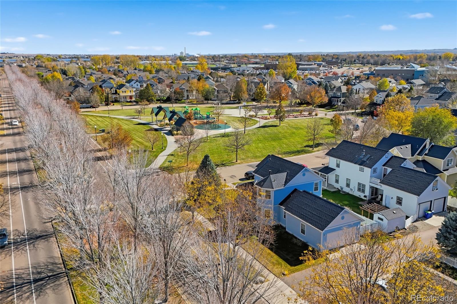 1229 Founders Circle Windsor, CO 80550 - Photo 41 of 45 an aerial view of a house with a ocean view