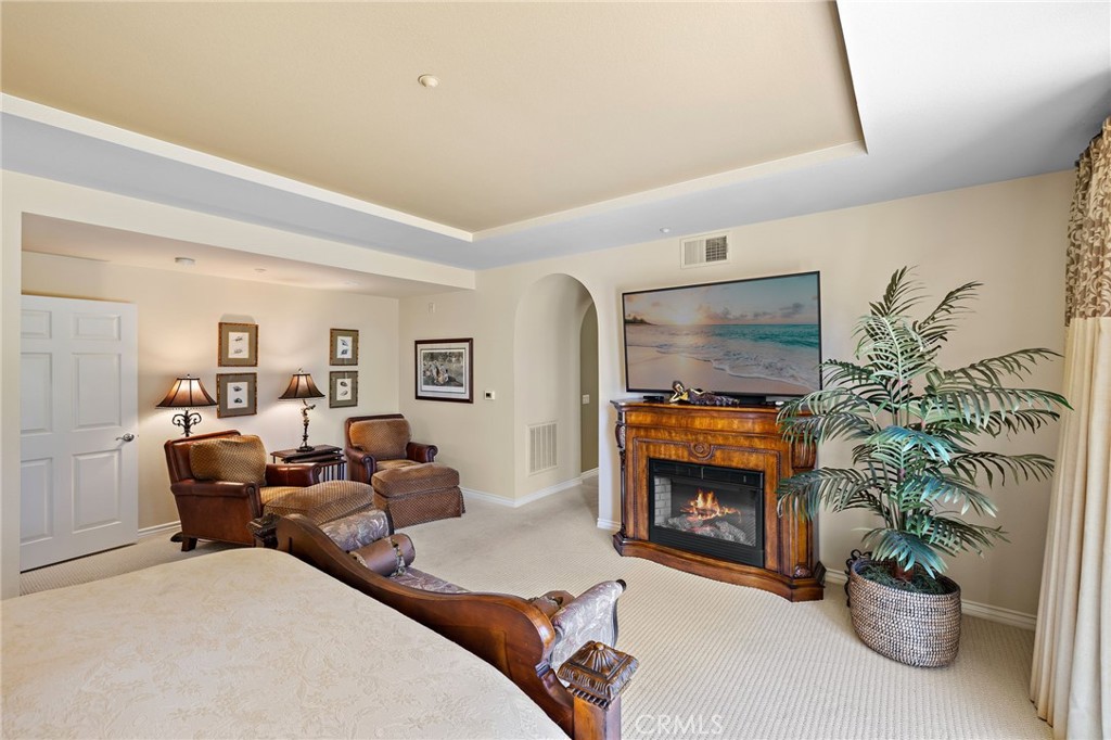 37 Tuscany Ladera Ranch, CA 92694 - Photo 21 of 53 a living room with furniture a fireplace and a potted plant