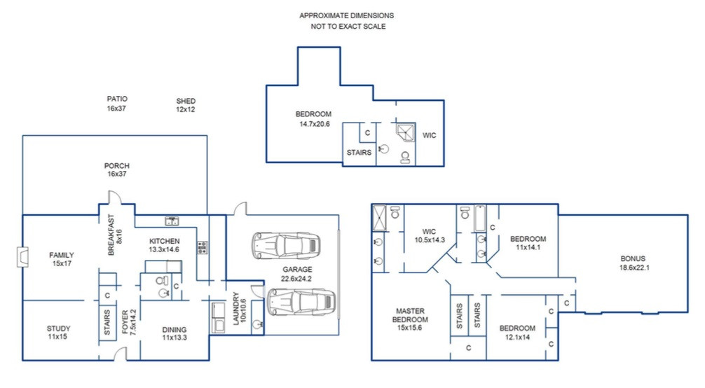 12329 Chastain Drive Raleigh, NC 27614 - Photo 30 of 30 Floor plan