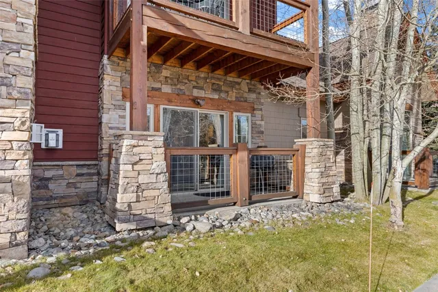 front view of a house with an outdoor space