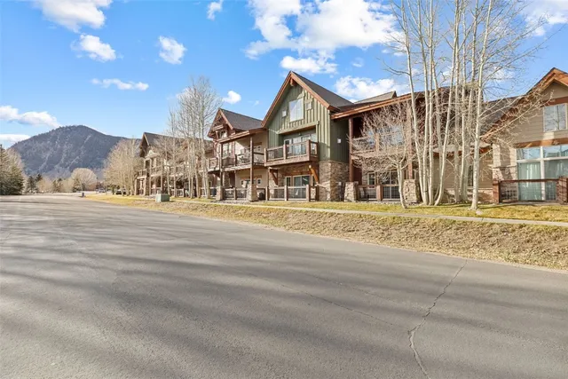 a view of a town with residential houses