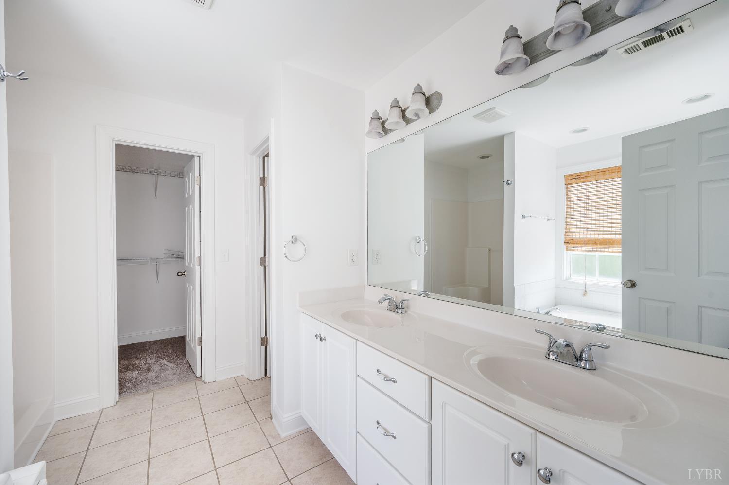 1166 Caperton Way Forest, VA 24551 - Photo 28 of 59 a spacious bathroom with a double vanity sink and mirror