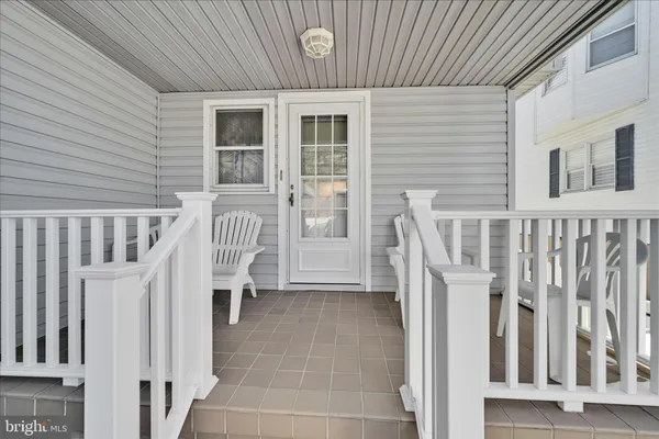 a view of front door of house