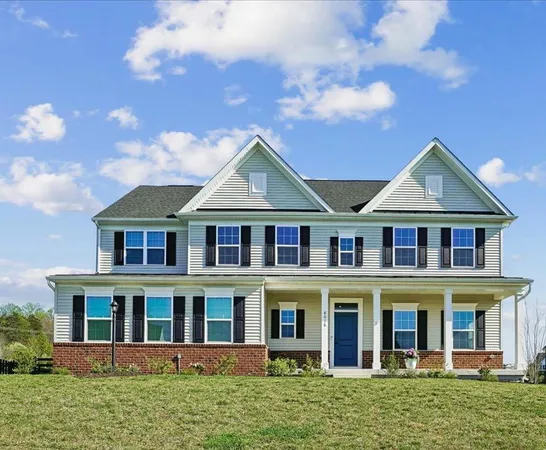 front view of a house with a porch