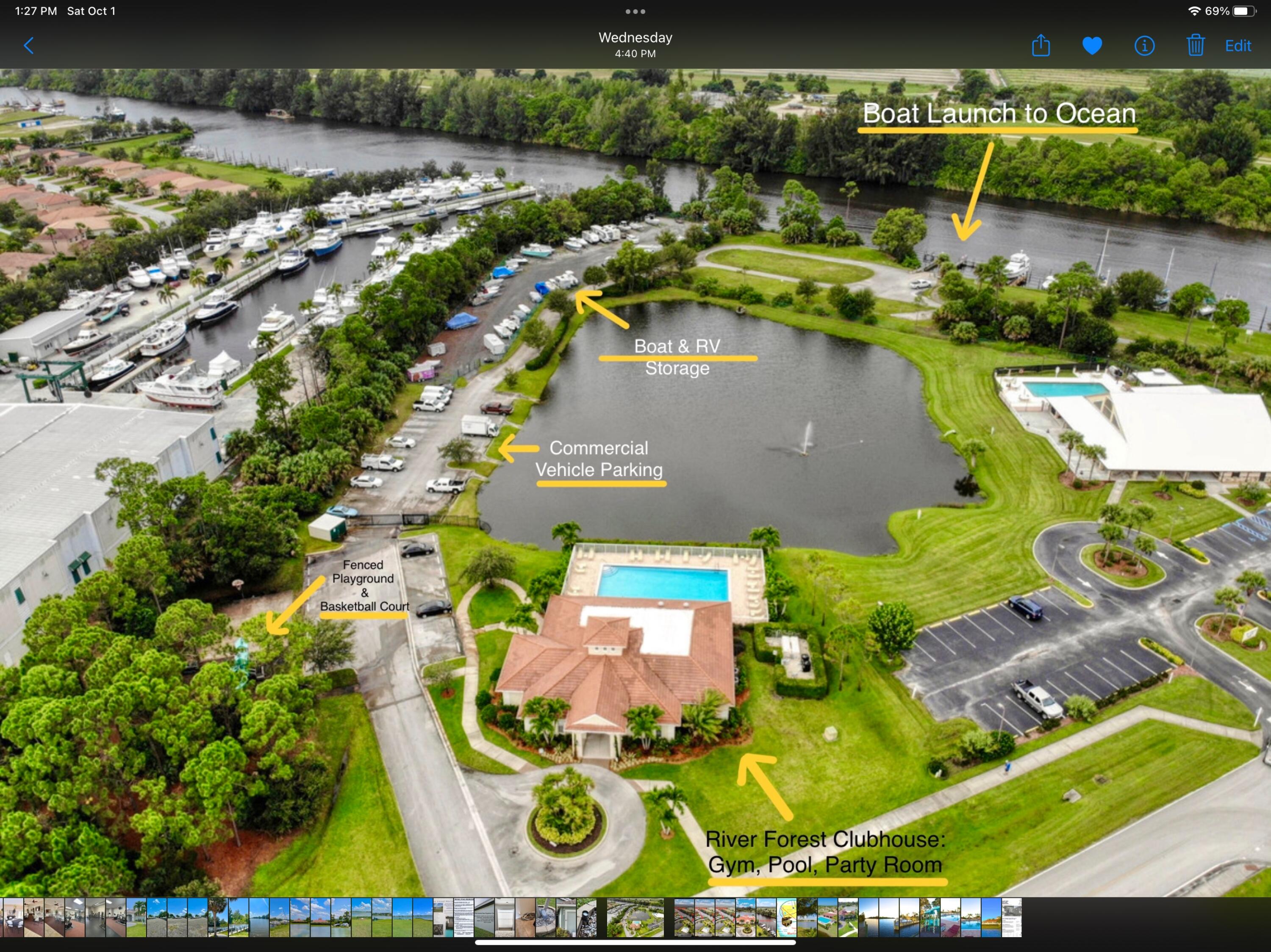 2584 Southwest Impala Way Stuart, FL 34997 - Photo 53 of 72 Aerial of River Forest Amenities