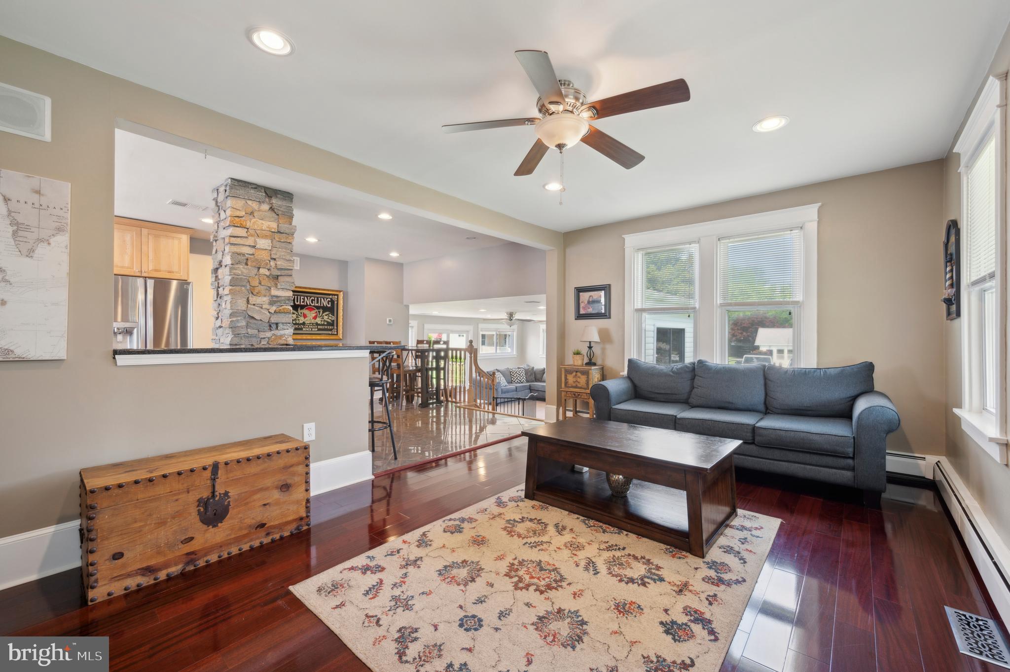 2426 Mill Road Upper Chichester, PA 19061 - Photo 4 of 24 Living Room into Kitchen and Family Room