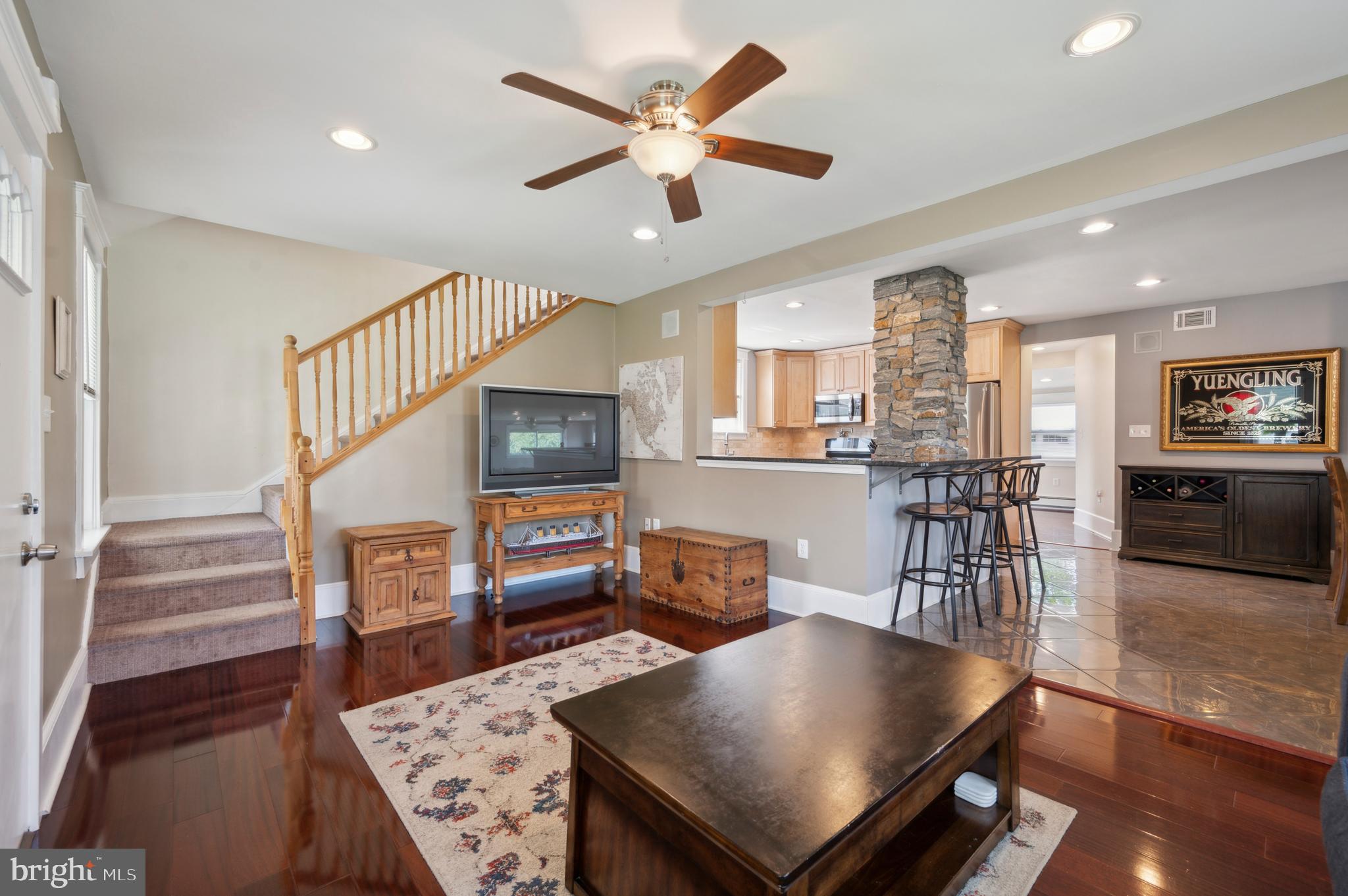 2426 Mill Road Upper Chichester, PA 19061 - Photo 5 of 24 Living Room into Kitchen