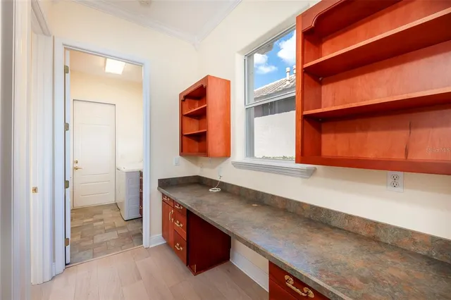 a utility room with a sink