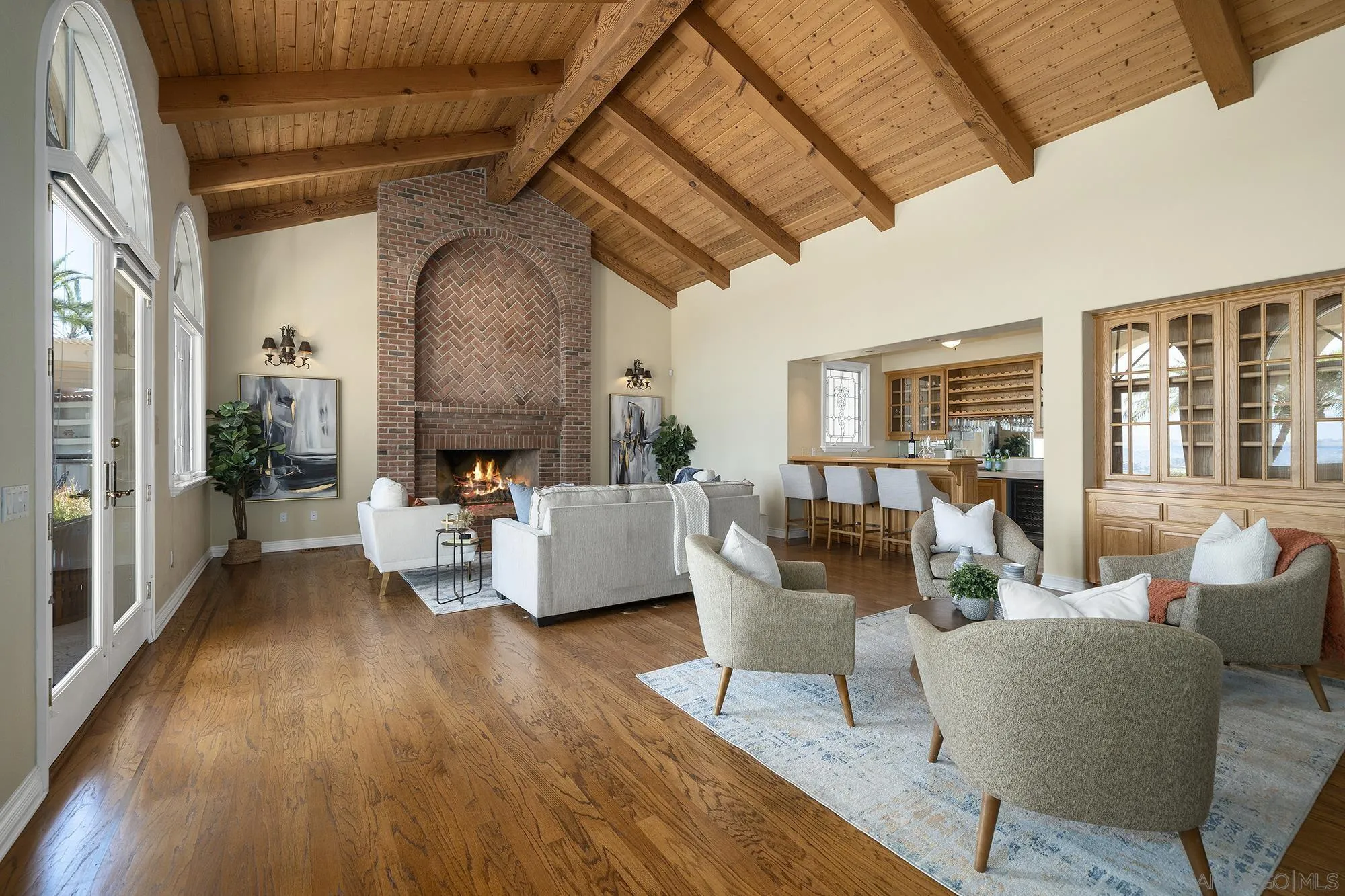 4 Rollingview Lane Fallbrook, CA 92028 - Photo 14 of 32 a living room with furniture and a fireplace