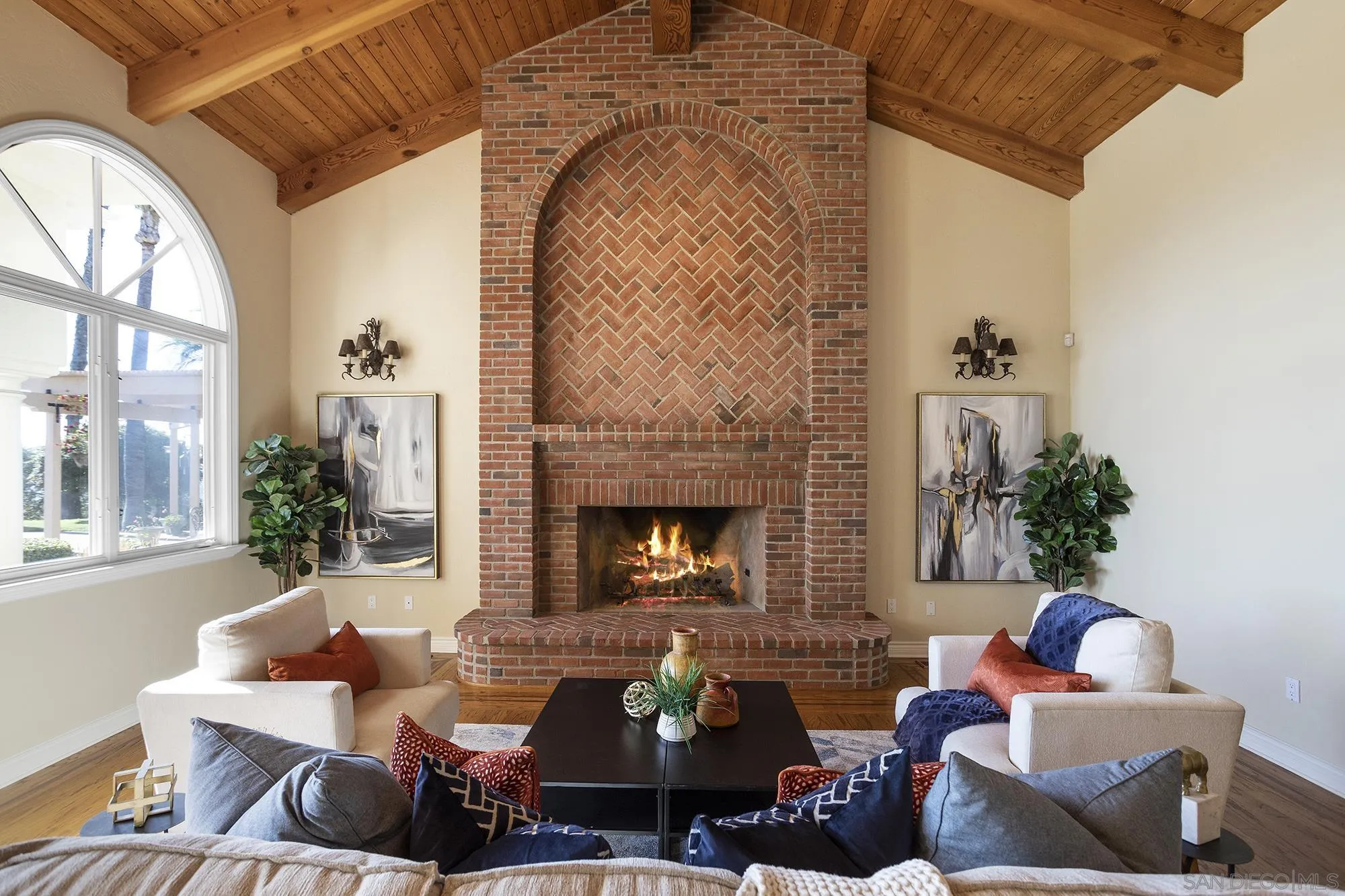 4 Rollingview Lane Fallbrook, CA 92028 - Photo 15 of 32 a living room with furniture and a fireplace