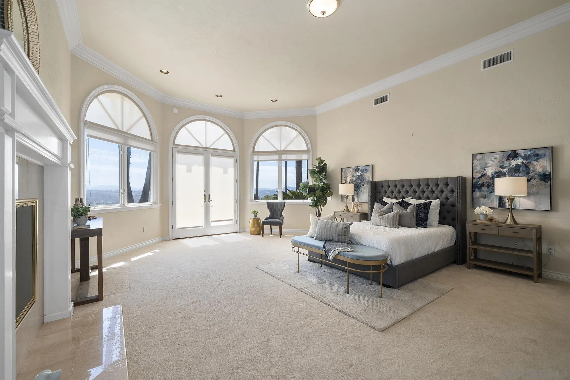 4 Rollingview Lane Fallbrook, CA 92028 - Photo 20 of 32 a spacious bedroom with a large bed and a large window