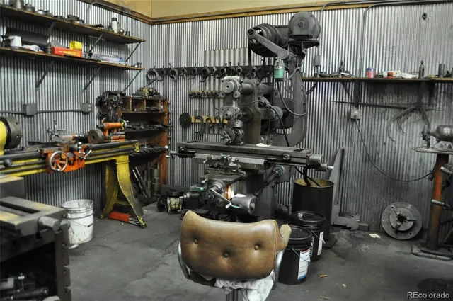 a view of storage and utility room