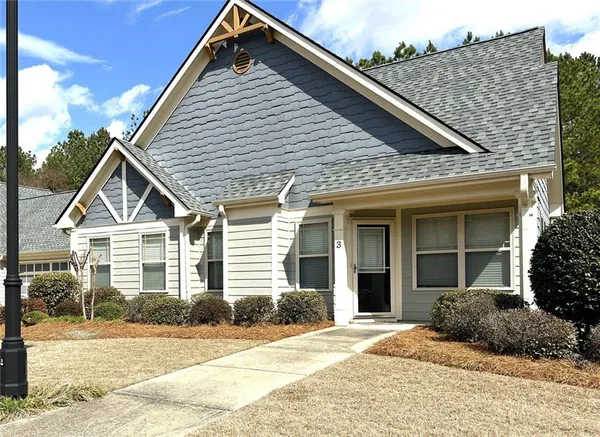 a view of a house with a large windows