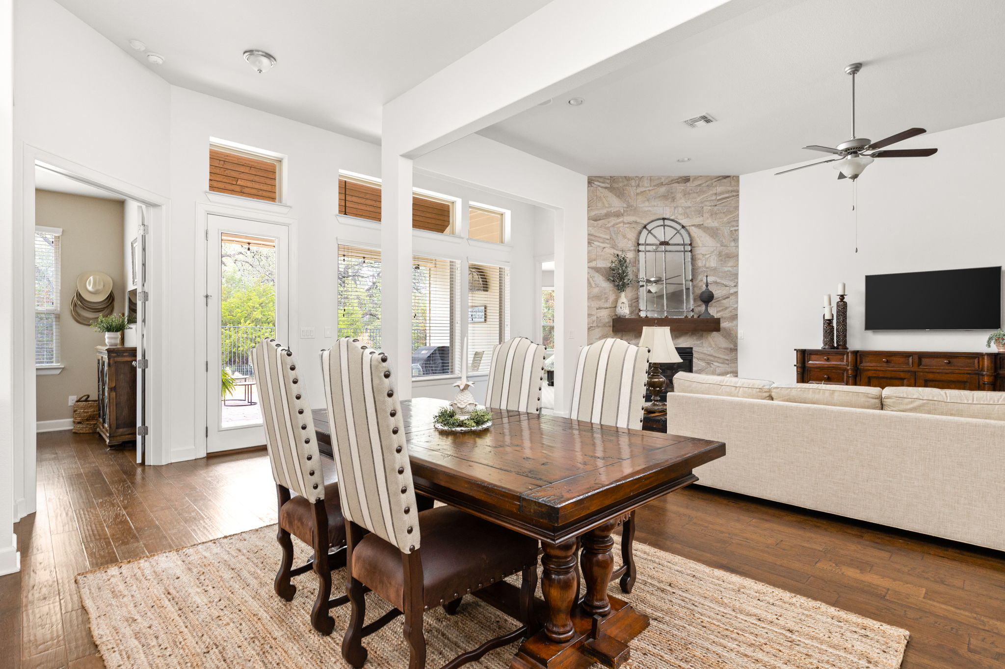 144 Cats Eye Cove Dripping Springs, TX 78620 - Photo 9 of 31 The space easily accommodates a full-size dining table.
