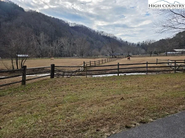 a view of outdoor space with lots of trees