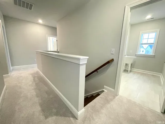 view of an empty room and window