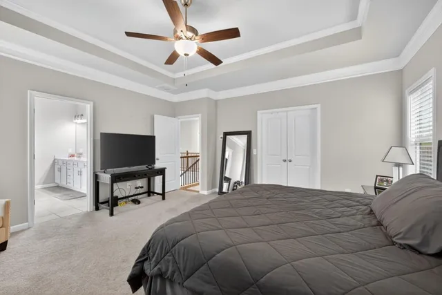 a view of a city and ocean view