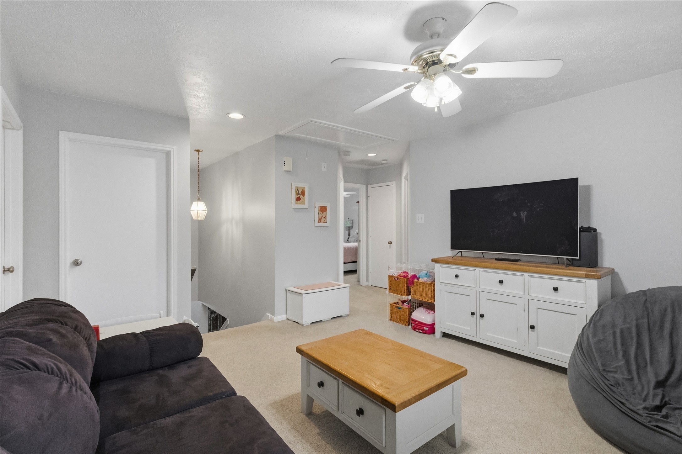 2703 Hidden Spring Vale Drive Spring, TX 77386 - Photo 14 of 29 This game room space is designed for fun and relaxation.