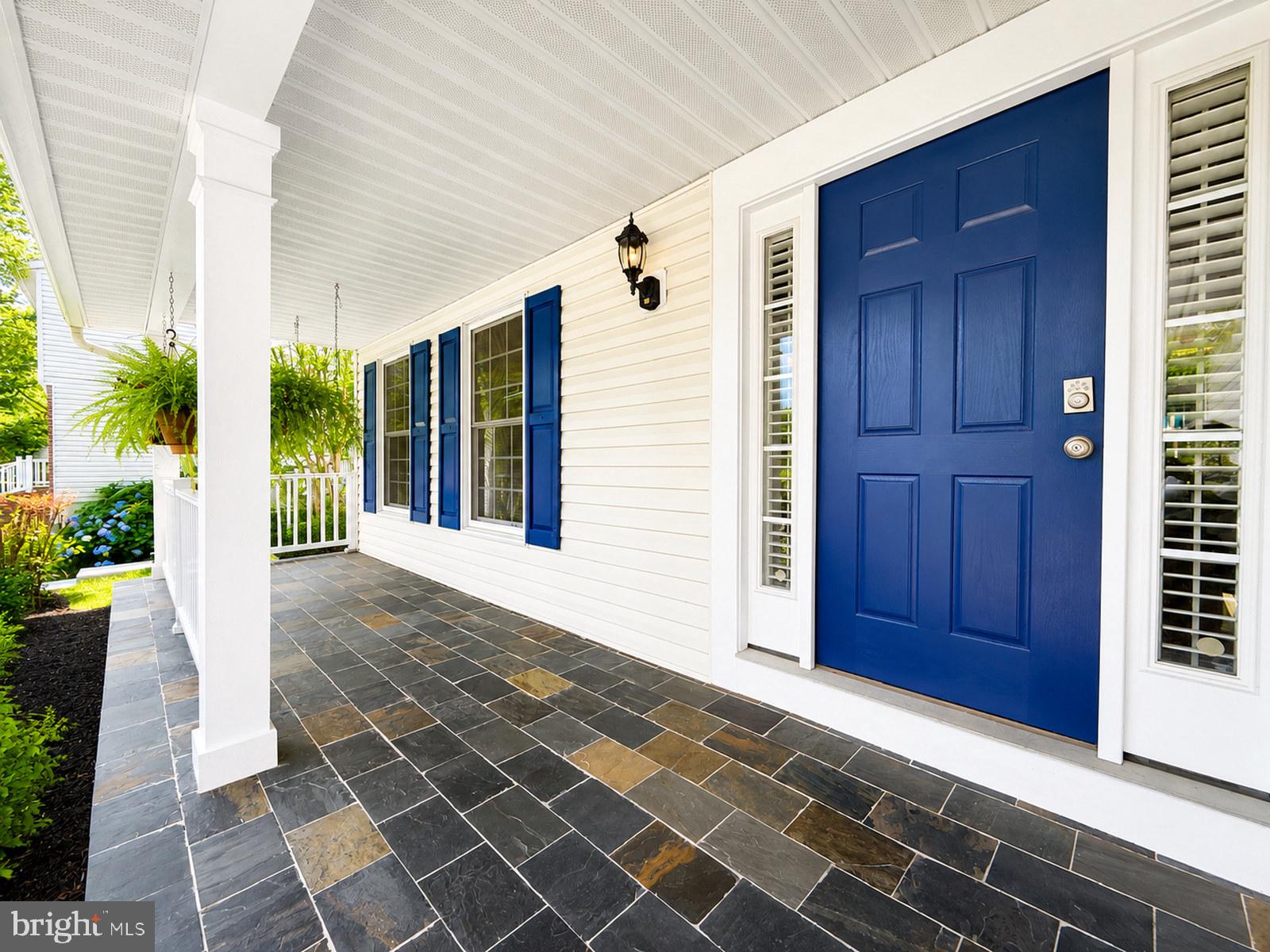 7809 Roundabout Springfield, VA 22153 - Photo 2 of 8 Porch goals: blue door, slate tile, instant charm