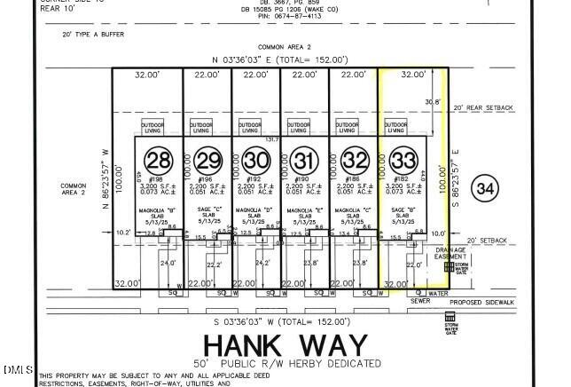 182 Hank Way Angier, NC 27501 - Photo 6 of 54 plot plan