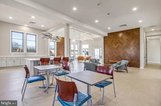 a outdoor space with furniture