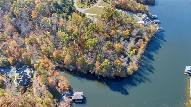 a view of a lake with outdoor space