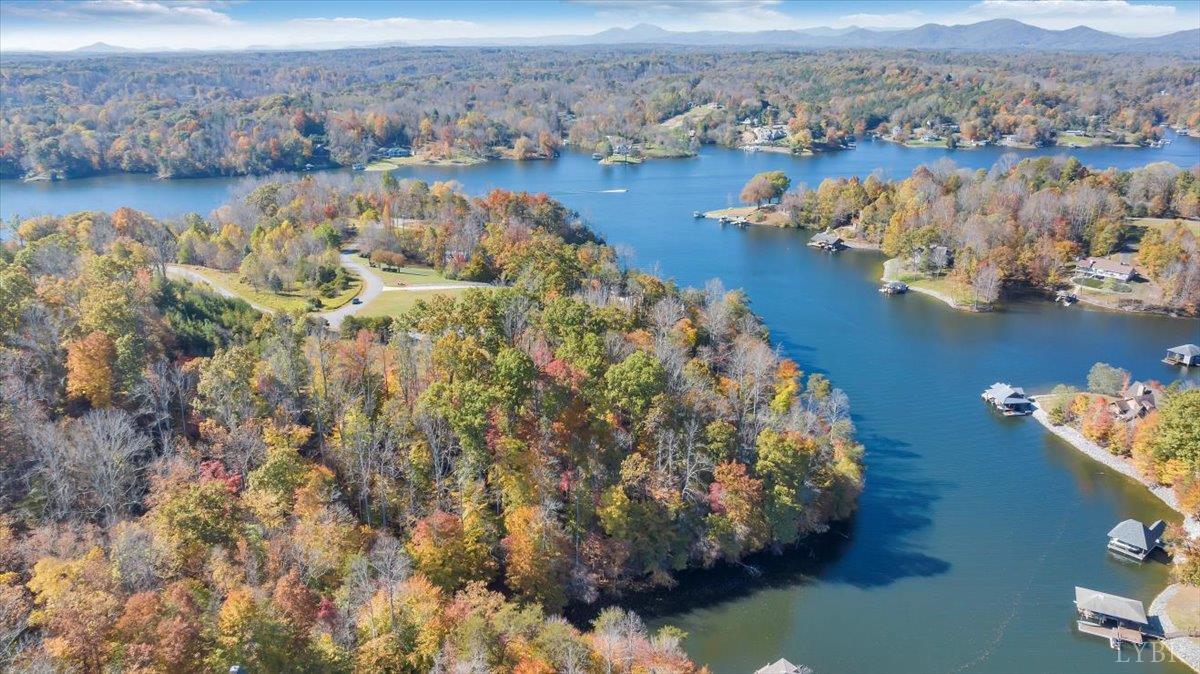 37 Waterside Channel Drive Goodview, VA 24095 - Photo 13 of 21 a view of a lake with mountain