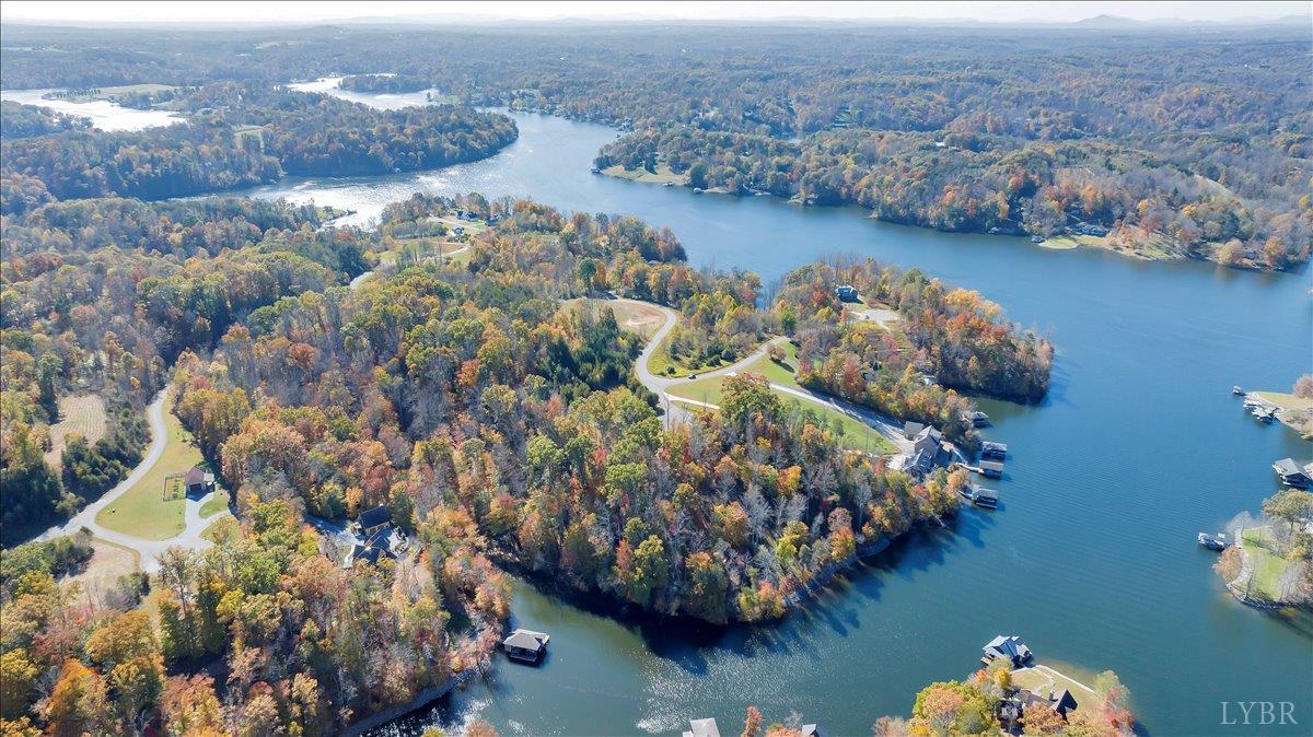 37 Waterside Channel Drive Goodview, VA 24095 - Photo 9 of 21 an aerial view of lake and residential houses with outdoor space