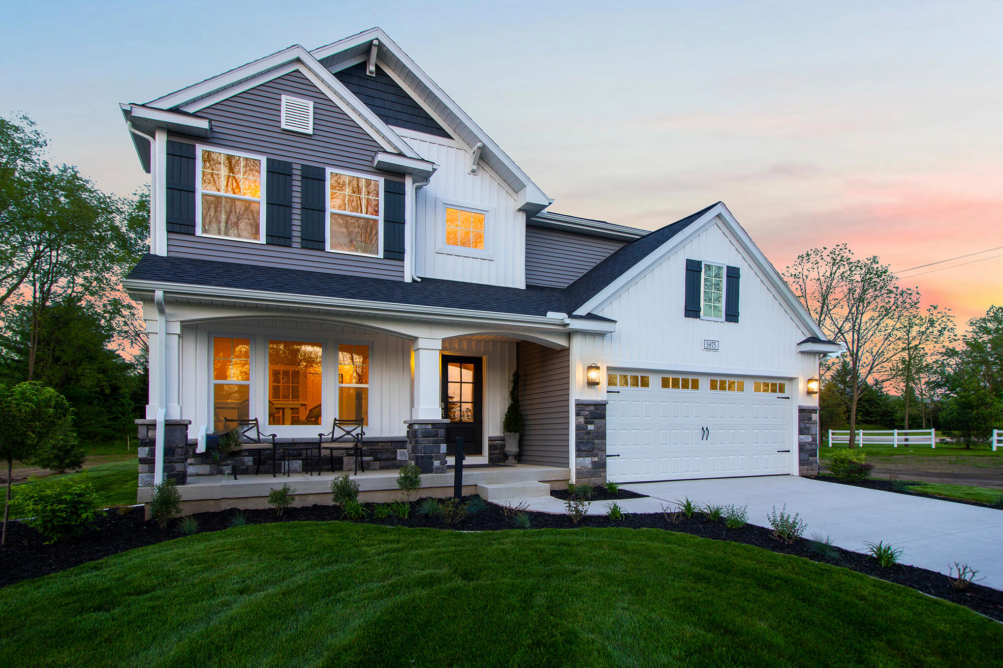 34 Karner Blue Court Chesterton, IN 46304 - Photo 35 of 35 a front view of house with yard and outdoor seating
