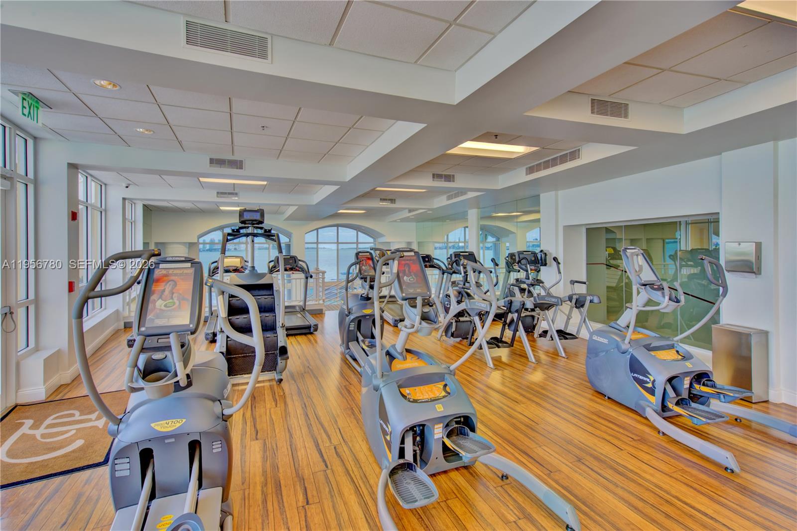 808 Brickell Key Drive, Unit 3304 Miami, FL 33131 - Photo 41 of 60 a view of a room with gym equipment