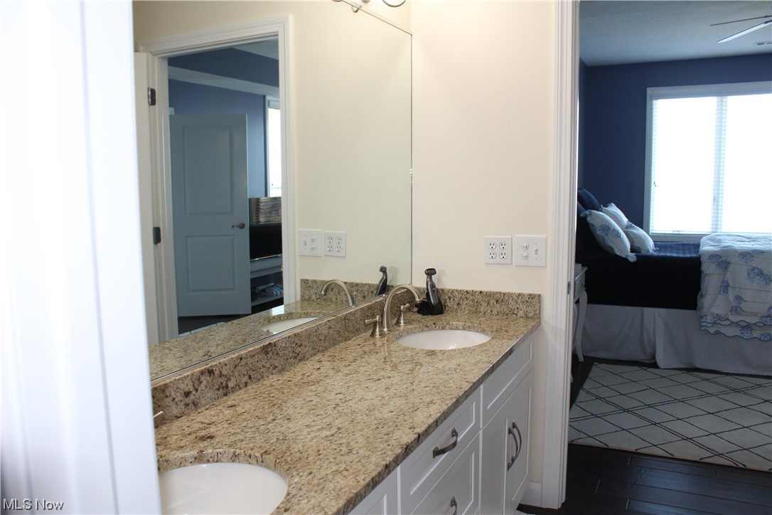 122 Turtle Bay Huron, OH 44839 - Photo 17 of 31 First Floor master bath, granite counter, double vanity, walk in closet