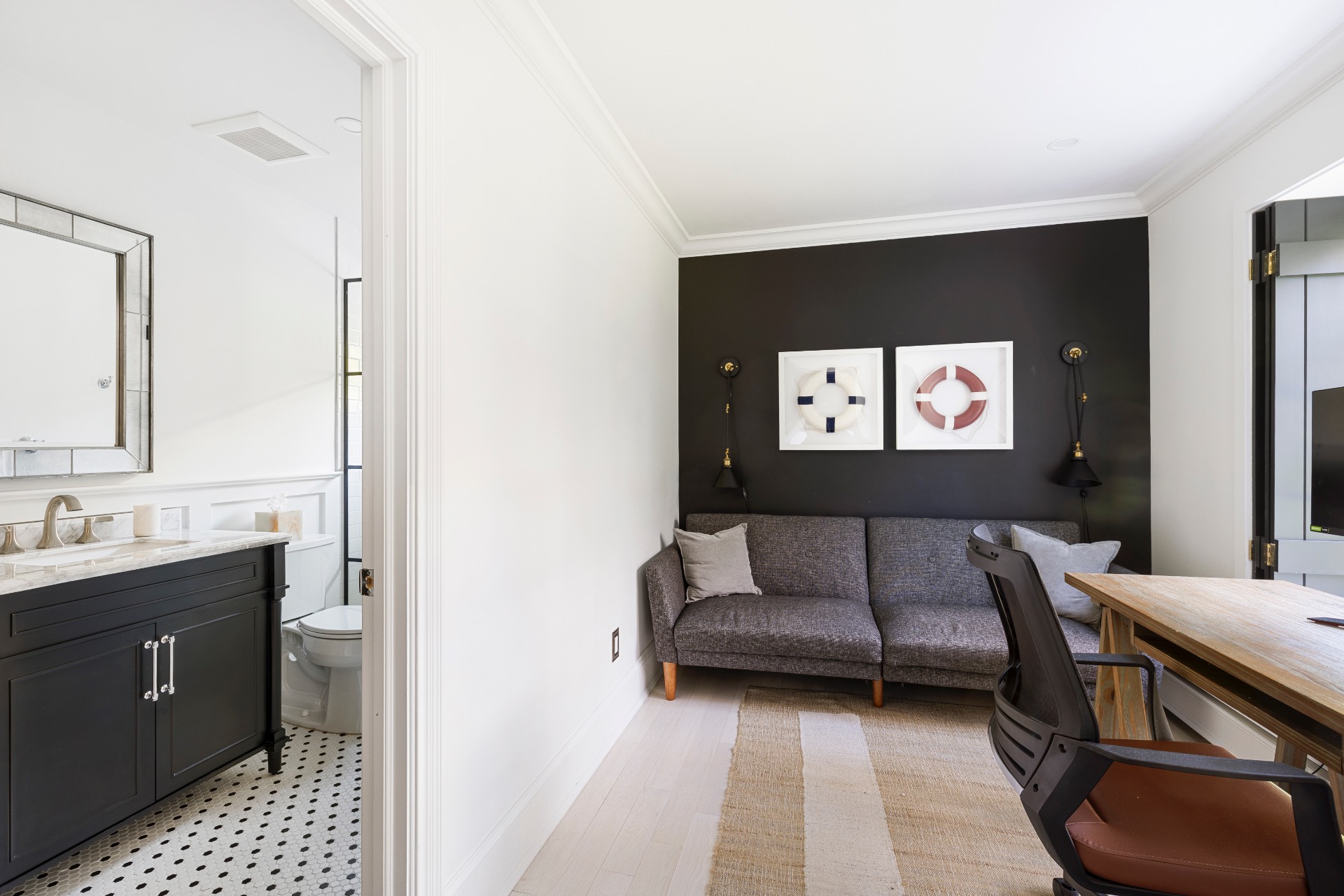 51 Jagger Lane Westhampton, NY 11977 - Photo 12 of 17 a living room with a couch and a table