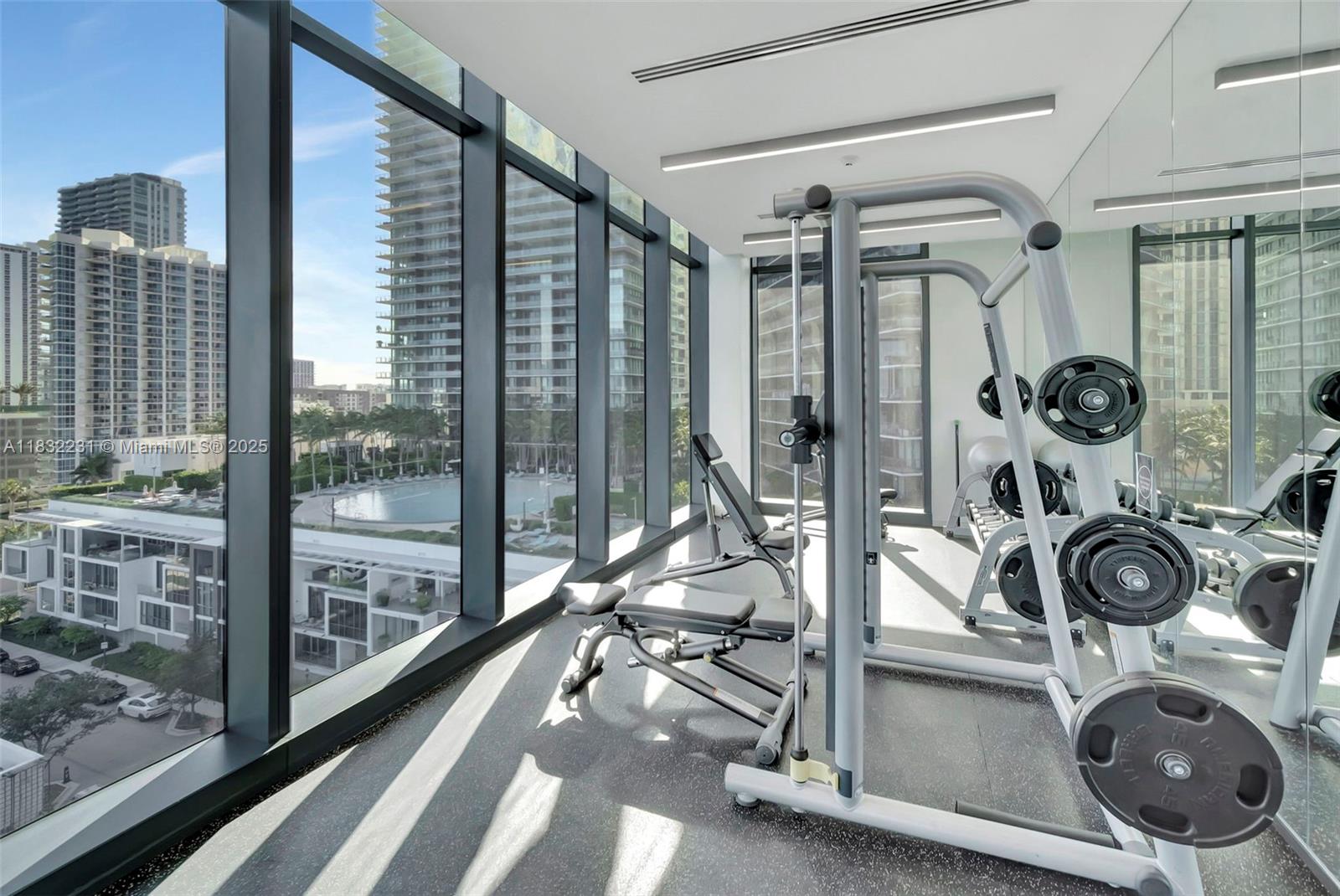 3131 Northeast 7th Avenue, Unit 4503 Miami, FL 33137 - Photo 43 of 51 a view of a room with gym equipment