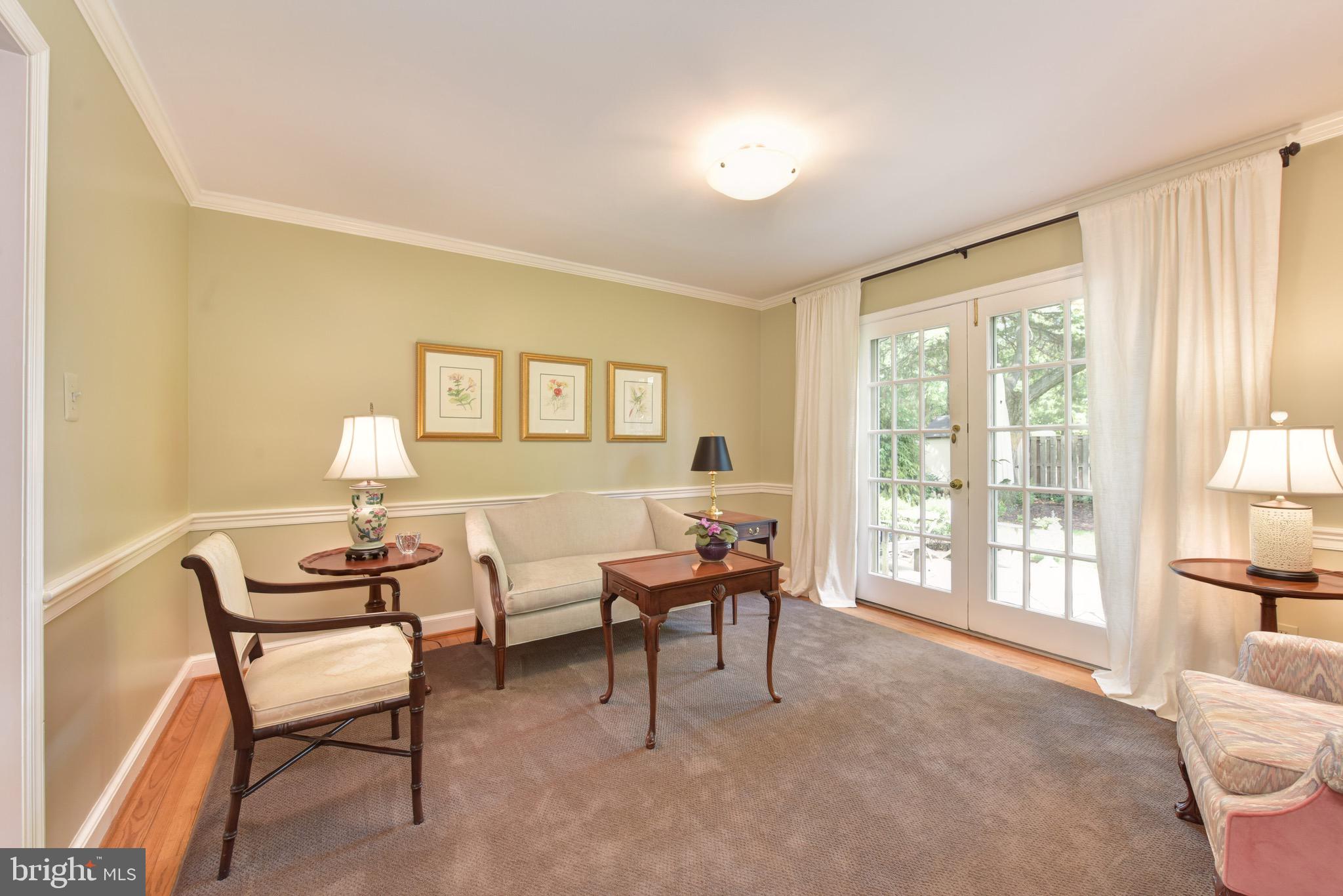 1609 Stonebridge Road Alexandria, VA 22304 - Photo 24 of 53 Charming living room with French doors to patio