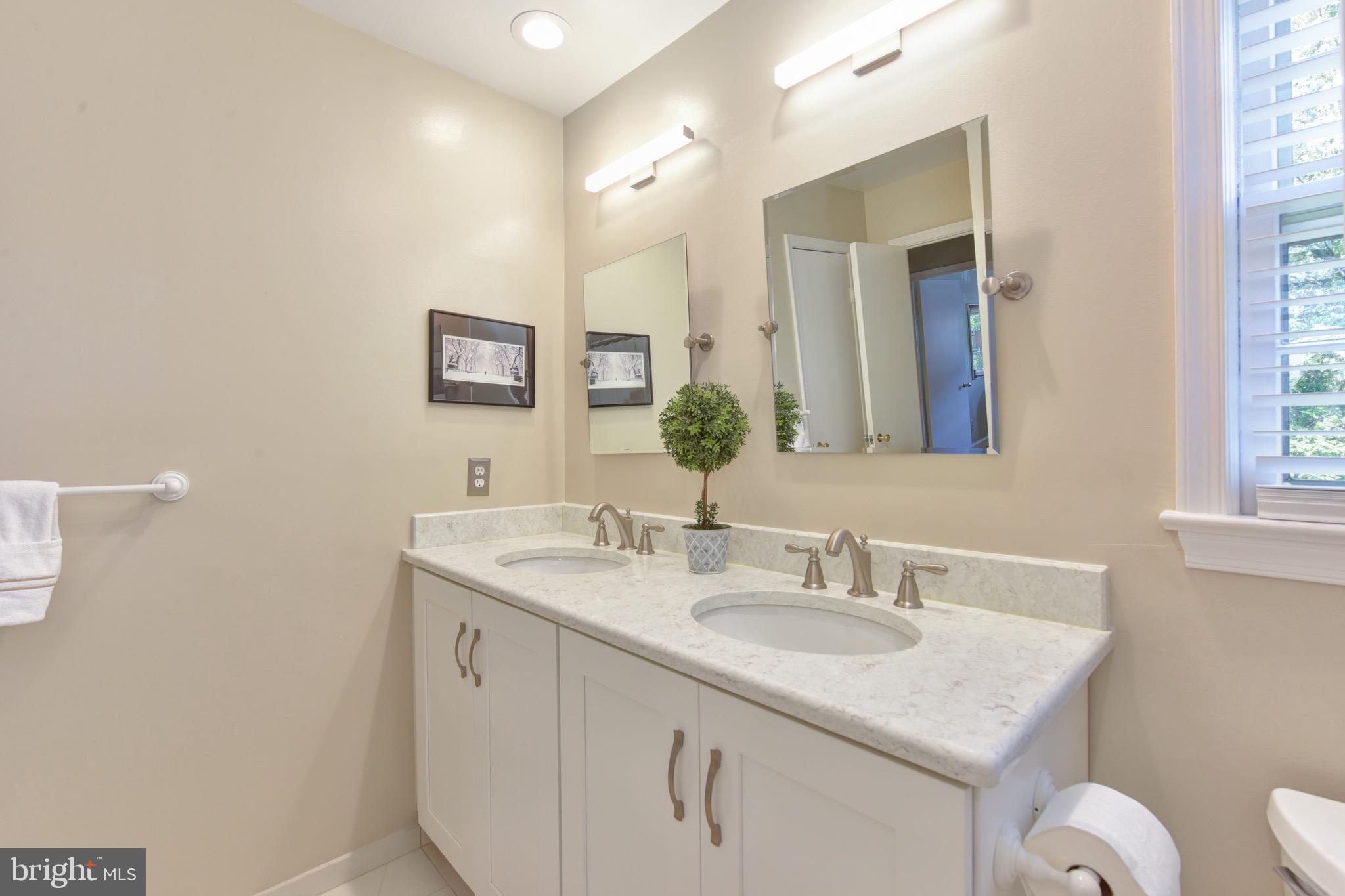 1609 Stonebridge Road Alexandria, VA 22304 - Photo 39 of 53 Renovated upstairs hall bath with dual sinks