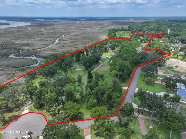 a view of a pathway with a park