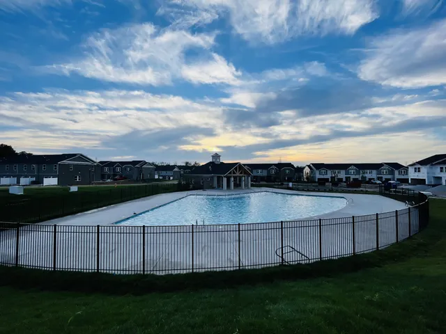a view of a terrace with a garden