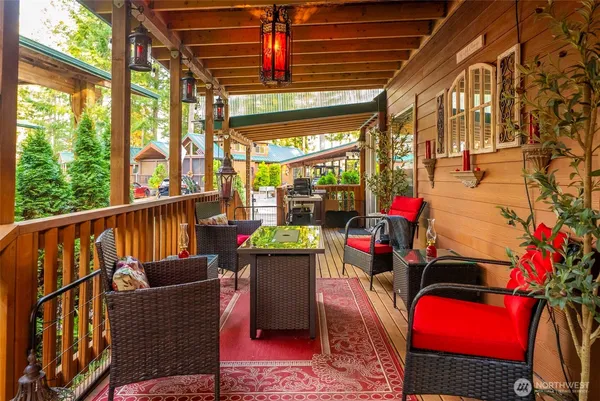 a view of outdoor seating