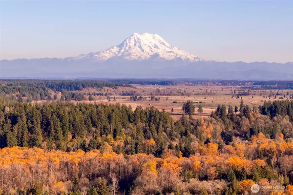 a view of lake and mountain