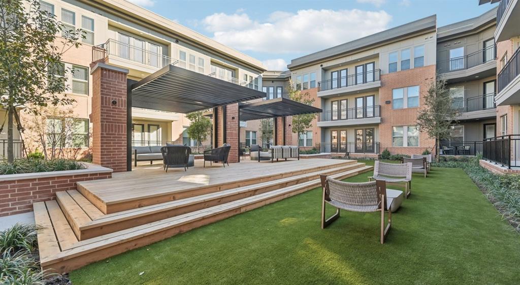 111 Town Place, Unit 2610 Fairview, TX 75069 - Photo 19 of 31 a view of a house with a chairs and bench in a patio